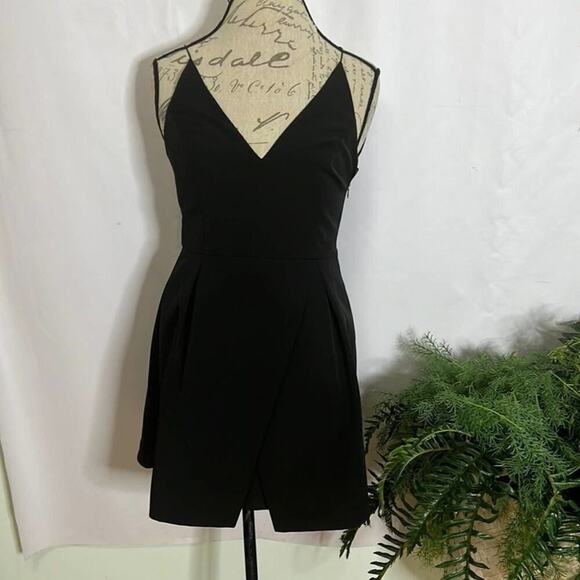 TOP-SHOP MINI BLACK DRESS SIZE 8‎ - Picture 1 of 6